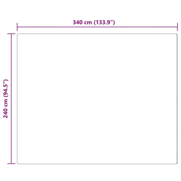 Килим с изкуствена заешка козина Olite Таупе 240 x 340 см