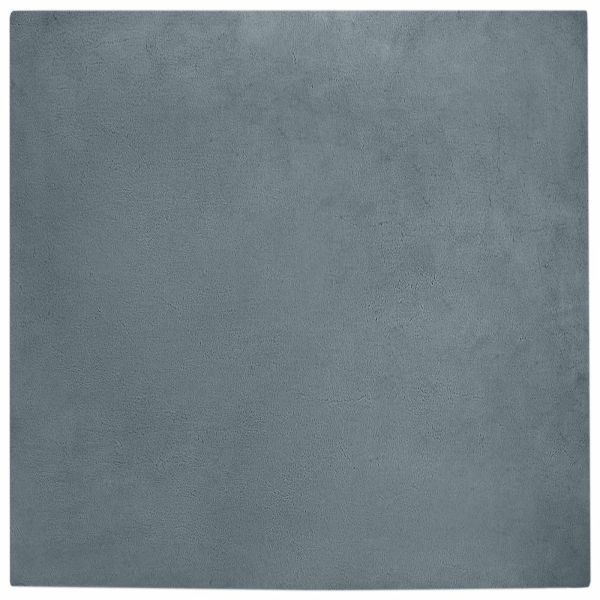 Килим с изкуствена заешка козина Olite Антрацит 240 x 240 cm