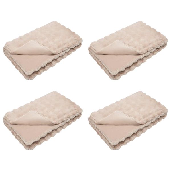 Пухено одеяло от зайче 4 pcs Бежово 130 x 150 cm Полиестер
