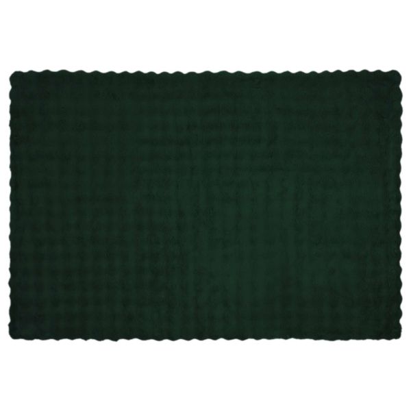 Пухено одеяло от зайче 4 pcs Тъмен зелен 150 x 220 cm Полиестер