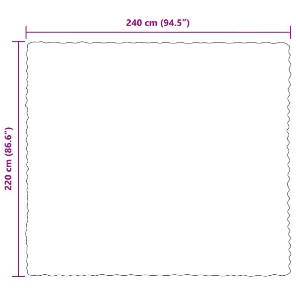 Пухено одеяло от зайче 4 pcs Бордо червен 220 x 240 cm
