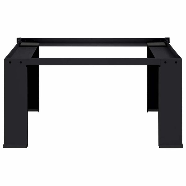 Педестал за пералня Черно 64 x 55 x 32.5 см Стомана