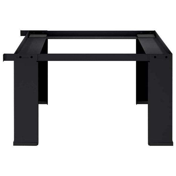 Педестал за пералня Черно 64 x 55 x 32.5 см Стомана