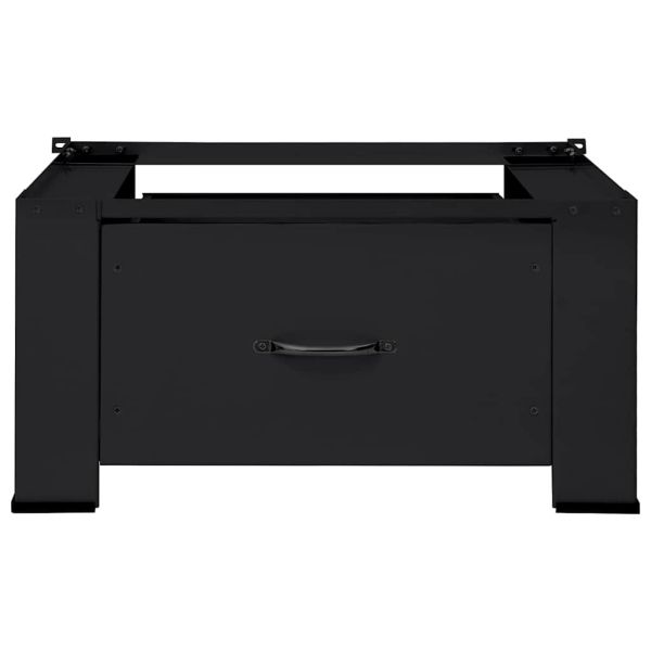 Педестал за пералня Черно 64 x 55 x 32.5 см Стомана