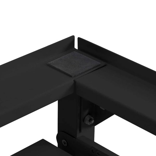 Педестал за пералня 2 pcs Черно 64 x 55 x 32.5 см Стомана