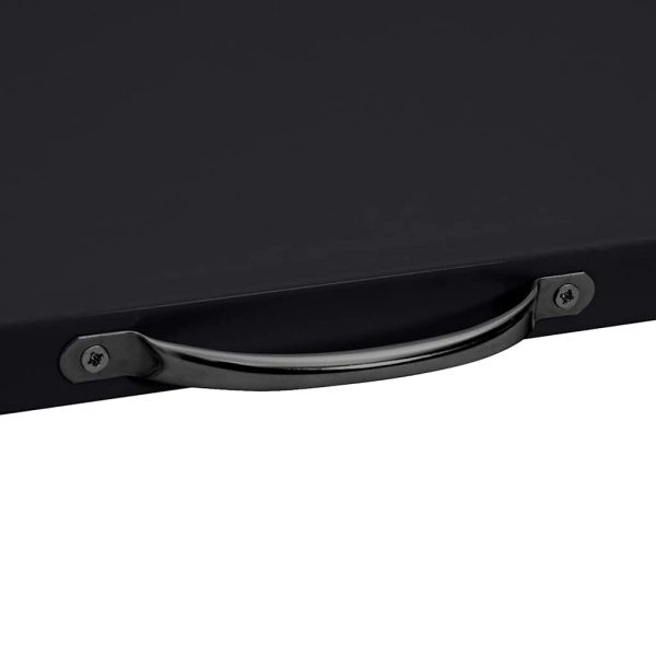 Интермедиина етажерка за пералня Черно 60 x 60 x 8 см Стомана