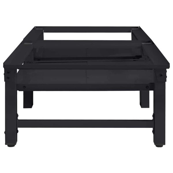 Педестал за пералня 2 pcs Черно 64 x 55 x 32.5 см Стомана