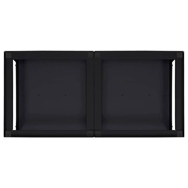 Педестал за пералня 2 pcs Черно 64 x 55 x 32.5 см Стомана