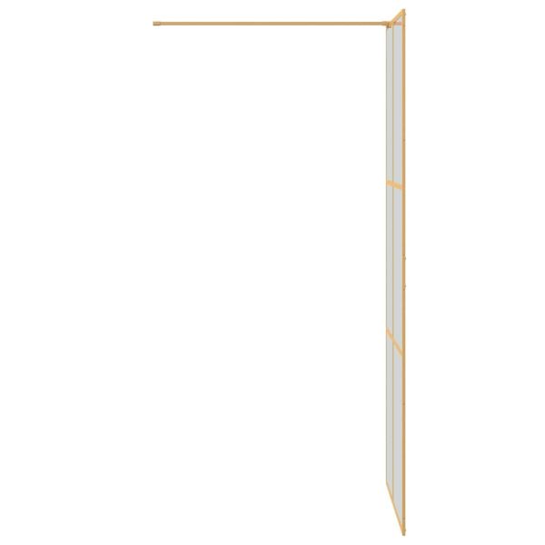 Стена на душ с вход Златист 80 x 195 cm закалено стъкло