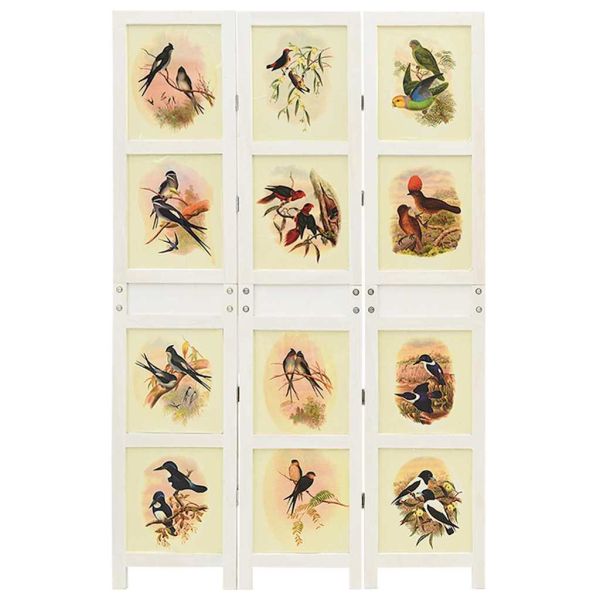 Ромdivider панел Бяло 212 x 165 см МДФ