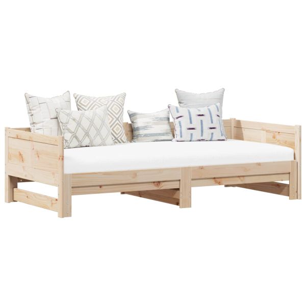 Легло с разтегателен механизъм за деня Естествен 180 x 200 cm