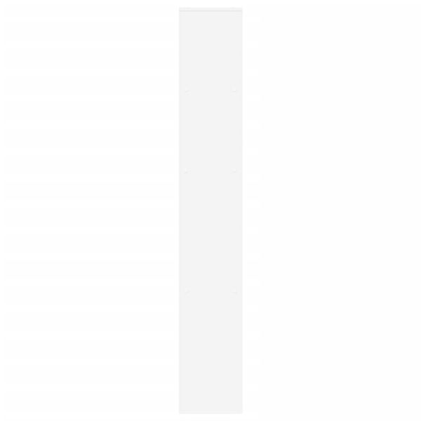 Разделител за стая / библиотека, бял, 67x25x161,5 см