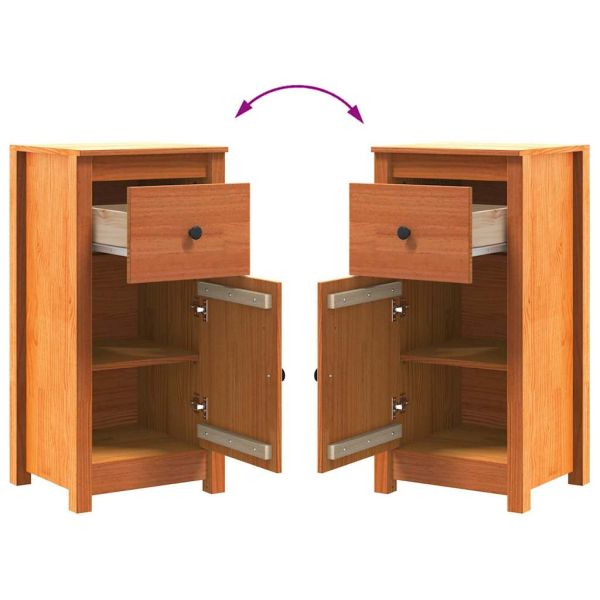 Служебен шкаф Кафяво с восъчно покритие 39 x 34,5 x 80 см