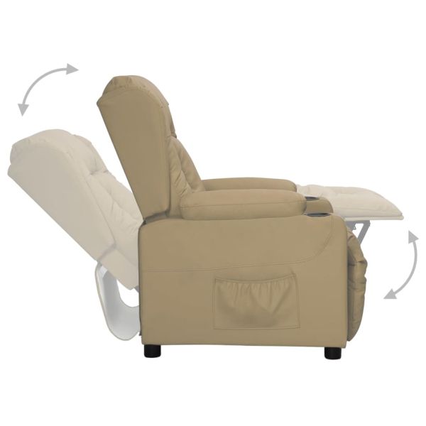 Изправящ стол, капучино, изкуствена кожа