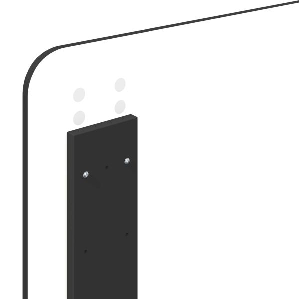 Рамка за легло Черно 100 x 200 cm Солидно борово дърво