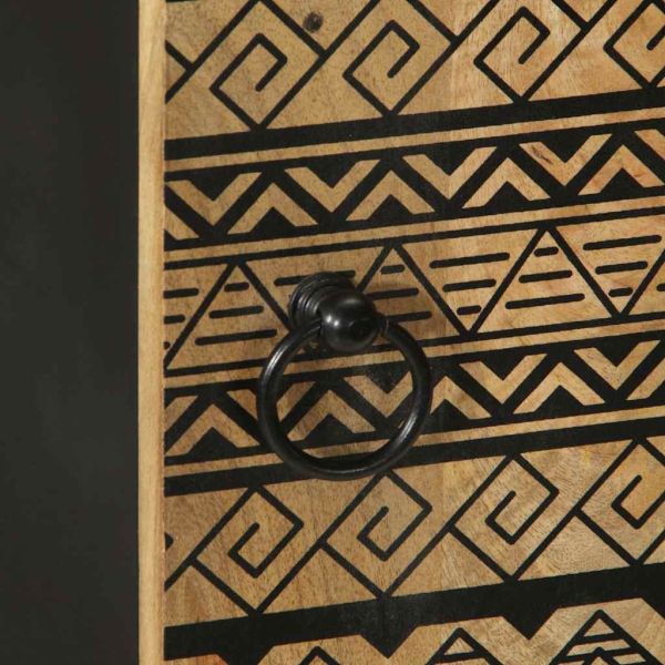 Висок шкаф 40x33,5x110 см грубо мангово дърво масив