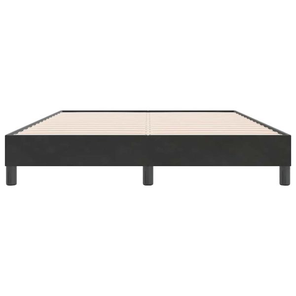 Рамка за легло без матрак Черно 140x220 cm Кадифе