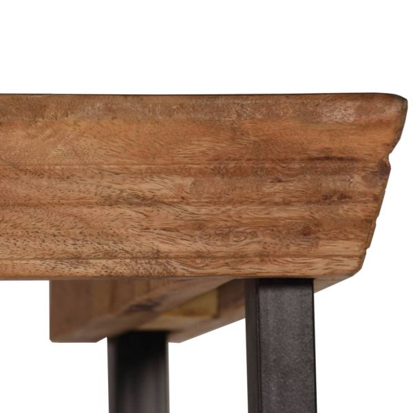 Скрин с рафтове, мангово дърво масив, 65x30x180 см