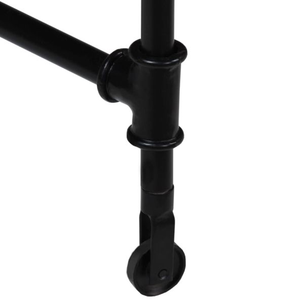 Писалище, мангово дърво масив и стомана, 110x50x96 cм