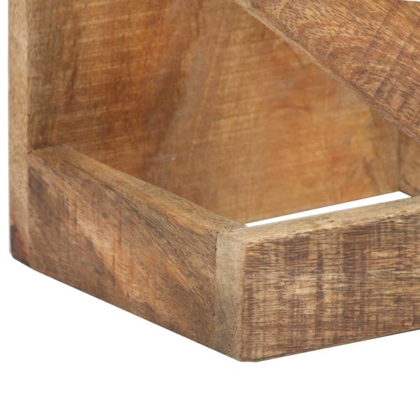 Стойка за вино за 5 бутилки, мангово дърво масив