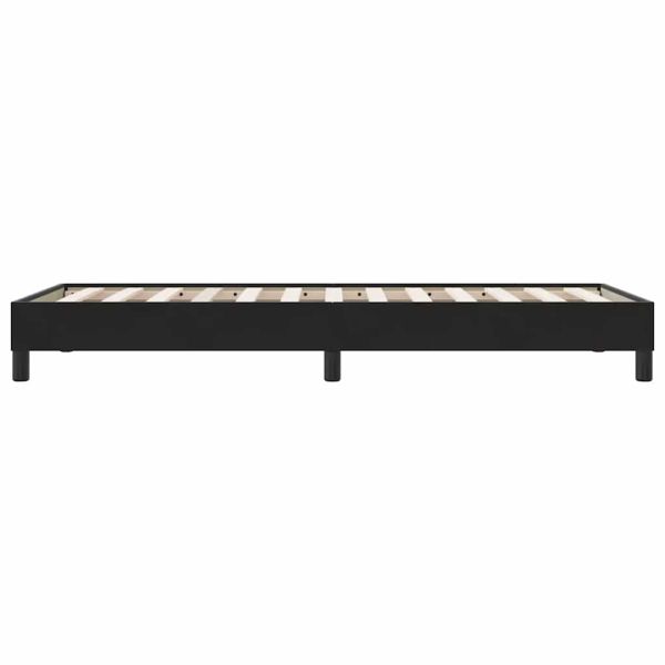 Box Spring Легло без матрак Черно 100x210 cm Кадифе
