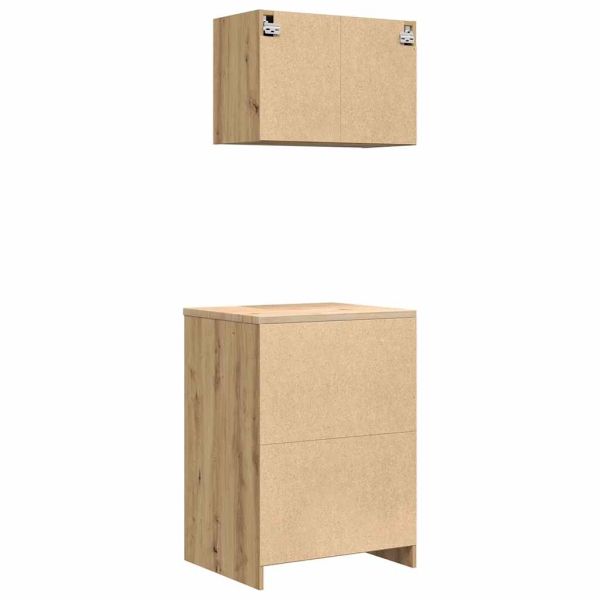 Шкафове за фурна 2 бр Porto, Дъб артизан, инженерно дърво