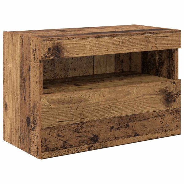 Стойки за телевизор 6 pcs Старо дърво Инженерно дърво