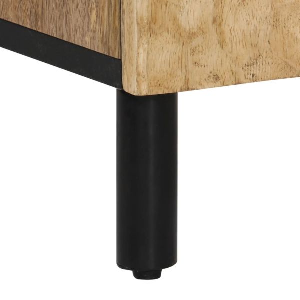 Шкаф за баня 38x33x160 см масивно мангово дърво