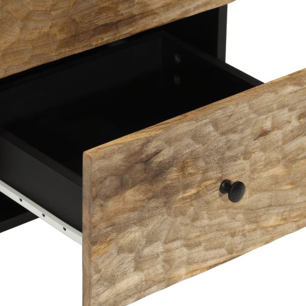 Страничен шкаф 40x33x75 см манго масивно дърво