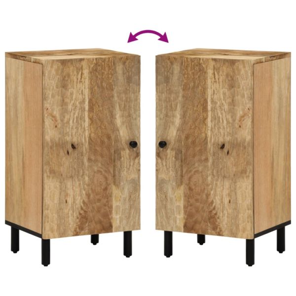 Страничен шкаф 40x33x75 см манго масивно дърво