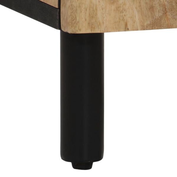 Страничен шкаф 40x33x75 см манго масивно дърво