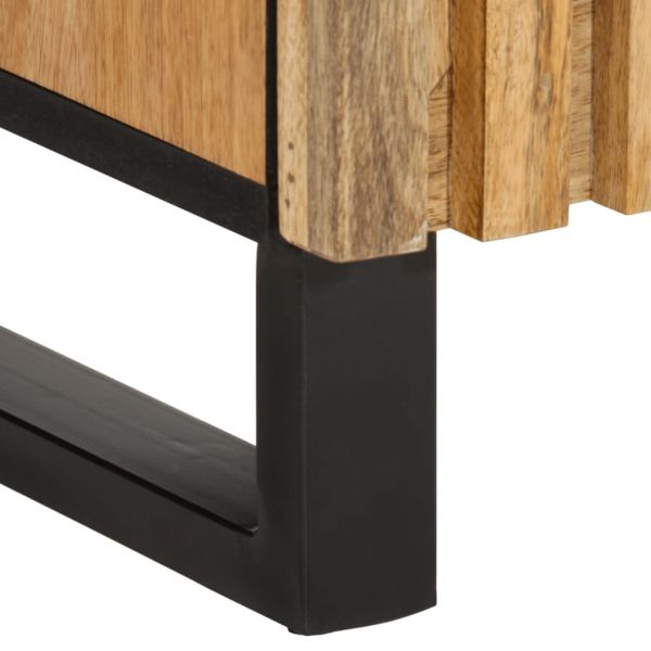 Бюфет, 90x34x75 см, грубо мангово дърво масив