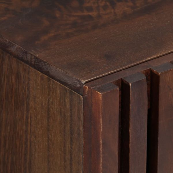 Бюфет, кафяв, 90x34x75 см, мангово дърво масив