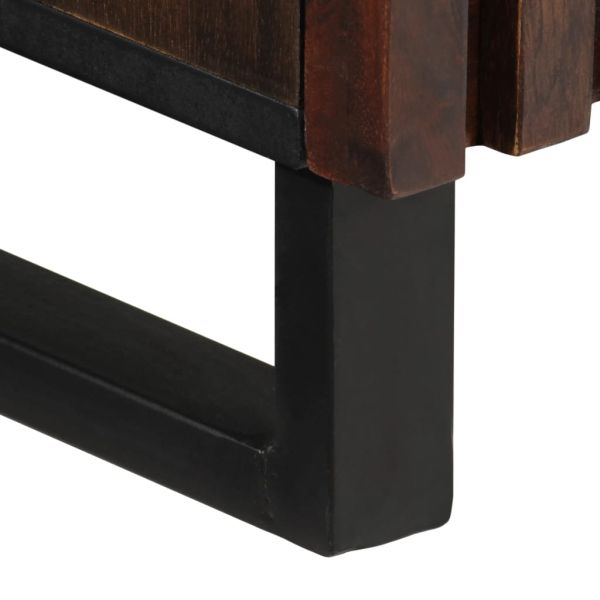 Бюфет, кафяв, 90x34x75 см, мангово дърво масив