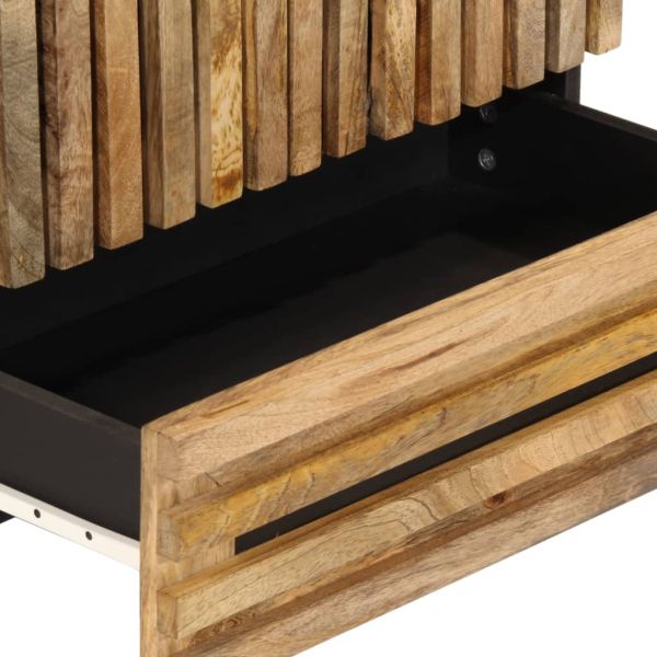 Висок шкаф, 60x34x100 см, грубо мангово дърво масив