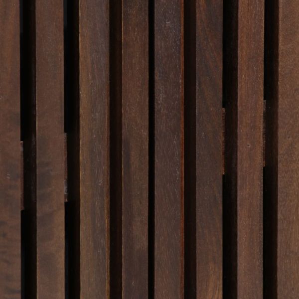 Висок шкаф, кафяв, 60x34x100 см, мангово дърво масив