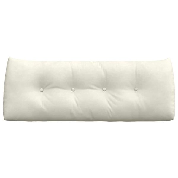 Възглавница за гръб Крем 120 x 24 x 50 см Кадифе