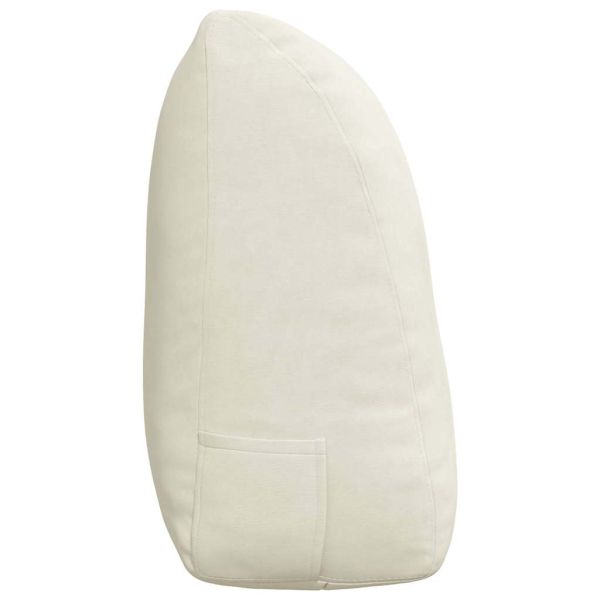 Възглавница за гръб Крем 120 x 24 x 50 см Кадифе