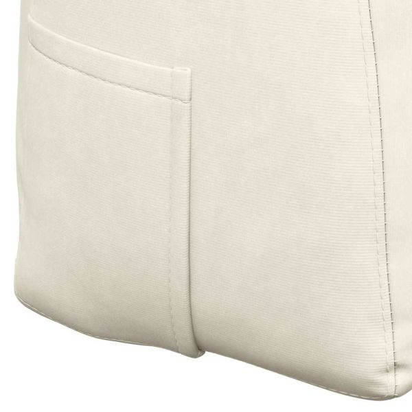 Възглавница за гръб Крем 120 x 24 x 50 см Кадифе