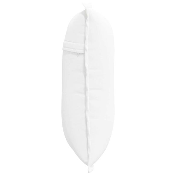 Възглавница за гръб Бяло 50 x 19 x 45 см текстил