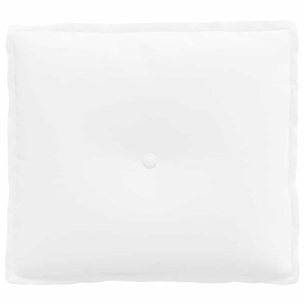 Възглавница за гръб Бяло 50 x 19 x 45 см текстил