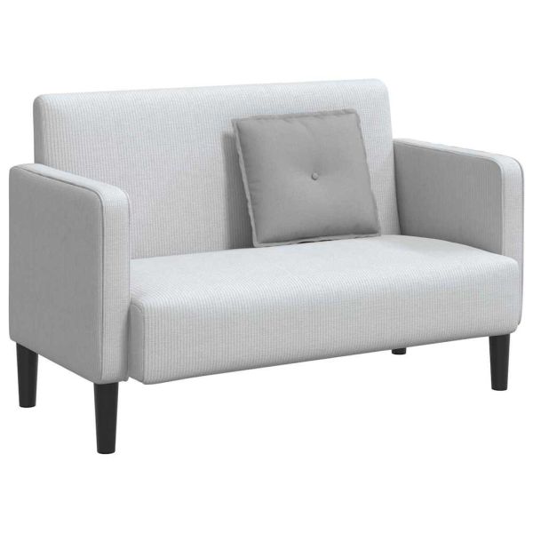 Възглавница за гръб Облачно сиво 50 x 19 x 45 см текстил