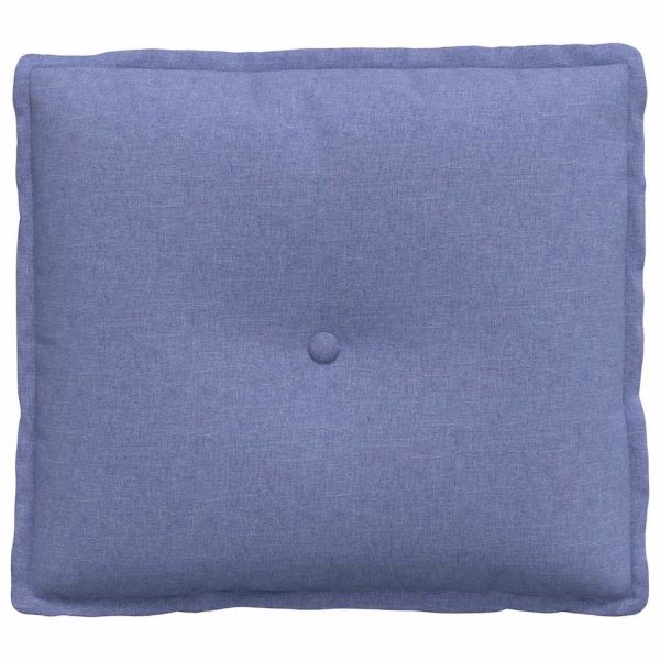 Възглавница за гръб Дънково син 50 x 19 x 45 см текстил