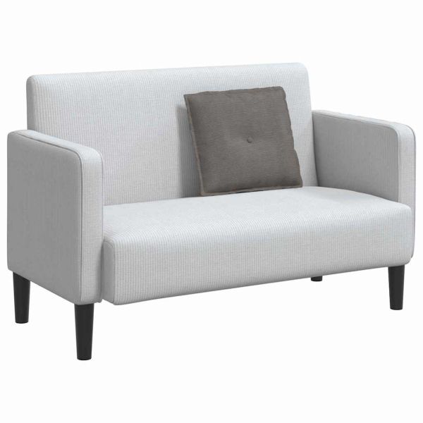 Възглавница за гръб Светлосиво 50 x 45 см Кордюрова тъкан