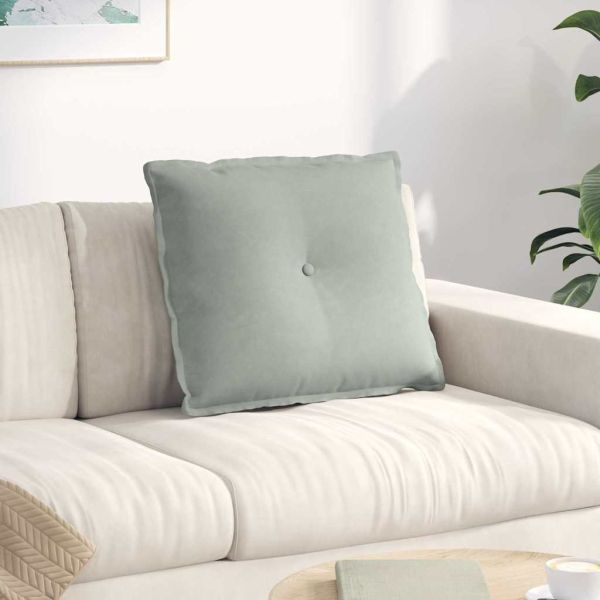 Възглавница за гръб Светлосиво 60 x 50 cm Кордюрова тъкан