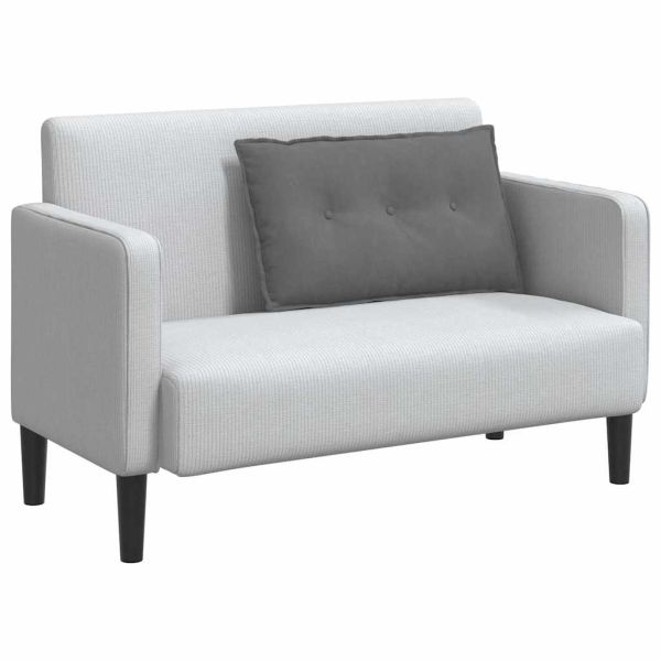 Възглавница за гръб Тъмен сив 80 x 50 cm Микрофибърна тъкан