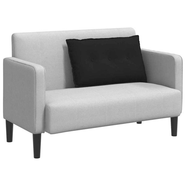 Възглавница за гръб Черно 80 x 50 cm Микрофибърна тъкан