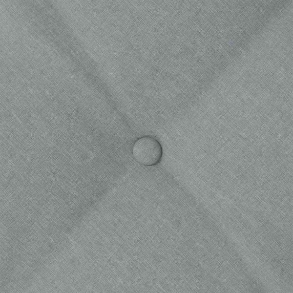 Възглавница за гръб Светлосиво 180 x 19 x 50 см текстил