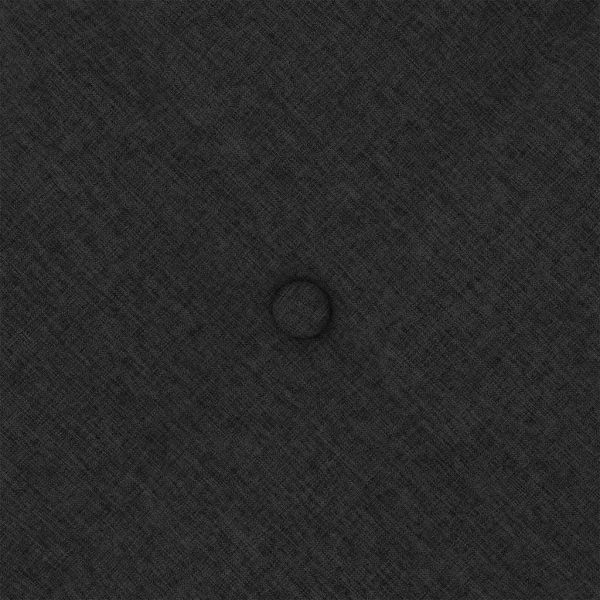 Възглавница за гръб Черно 180 x 19 x 50 см текстил