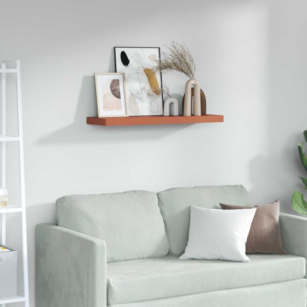 Стенен рафт Червено 80 x 23,5 x 4 см Инженерно дърво